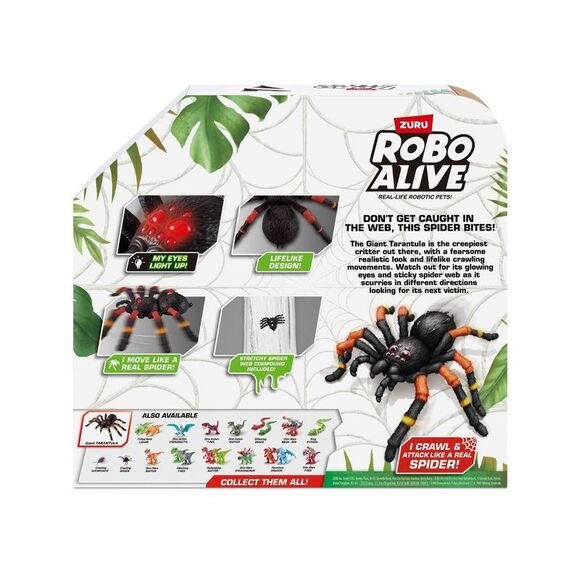 Robo Alive -  15" Giant Tarantula Spider Robotic Toy  Black - Picture 6 of 13